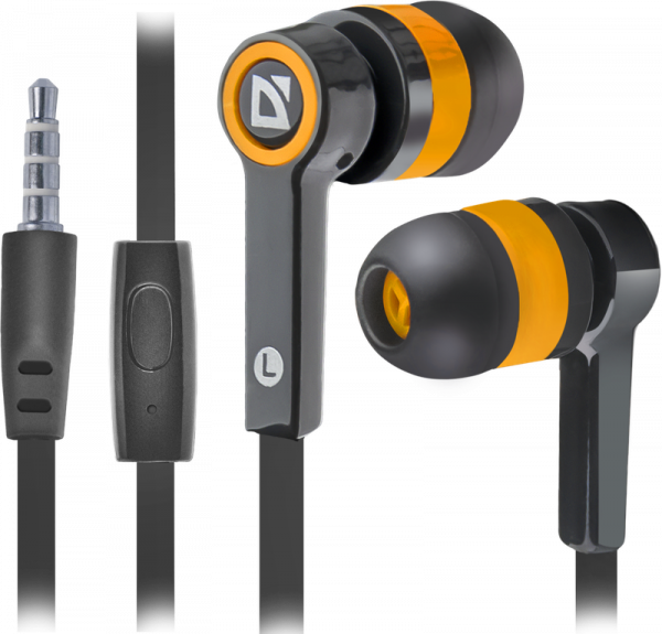 Гарнитура Defender Pulse-420 черный + оранжевый