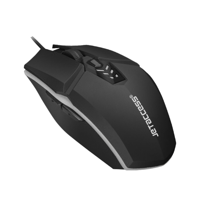 Мышь проводная Jet.A Comfort OM-U58 чёрно-серая, USB