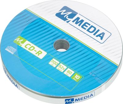 Оптический диск CD-R MYMEDIA 700Mb 52x Pack wrap (10шт)