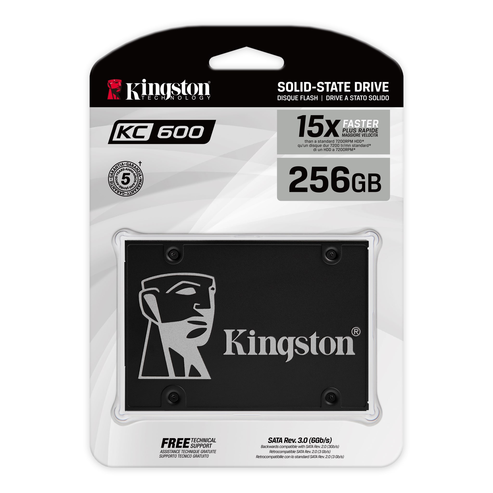Накопитель SSD SATA 2,5" 256Gb Kingston KC600 Series SKC600/256G