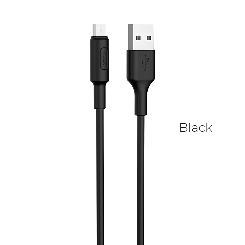 Кабель USB - microUSB, Hoco X25, 1m, черный