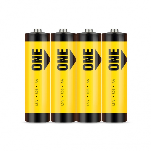 Батарейка Smartbuy ONE солевая R6/4S AA (SOBZ-2A04S-Eco) , 4шт