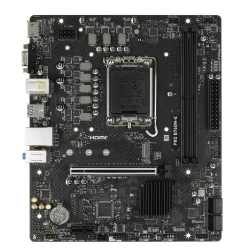 Материнская плата Socket 1700 MSI PRO B760M-E DDR5