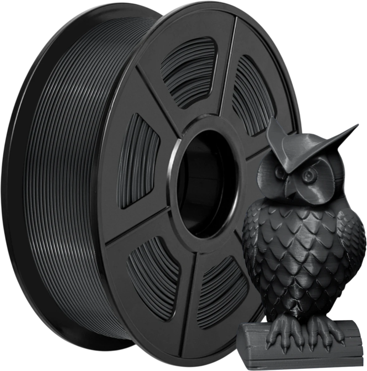 Пластик для 3D принтера Cactus CS-3D-ABS1KG-BLACK ABS d1.75мм 1кг L386м 1цв. черный