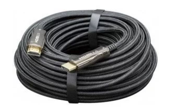 Активный оптический кабель HDMI Cablexpert 100м, 19M/19M, v2.0, AOC, черный, CCBP-HDMI-AOC-100M