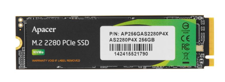 Накопитель SSD M.2 NVMe 256GB Apacer AS2280P4X