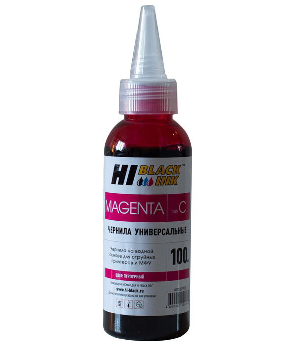 Чернила Hi-Black Универсальные для Canon (Тип C), M, 0,1 л.