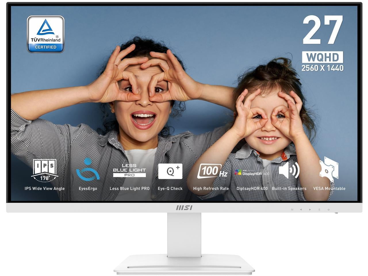 Монитор 27" MSI Pro MP273QW E2 (QHD, 100Hz), белый