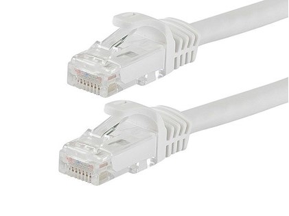 Патчкорд UTP Ripo T568B 4 пары кат.6, 10м, литой, многожильный (белый)