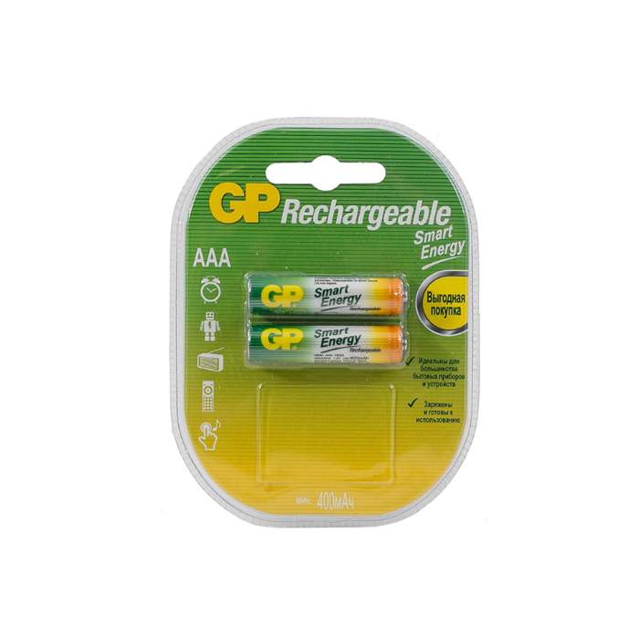 Аккумуляторные батарейки AAA GP 400mAh 40AAAHCSV-2CR2 2шт