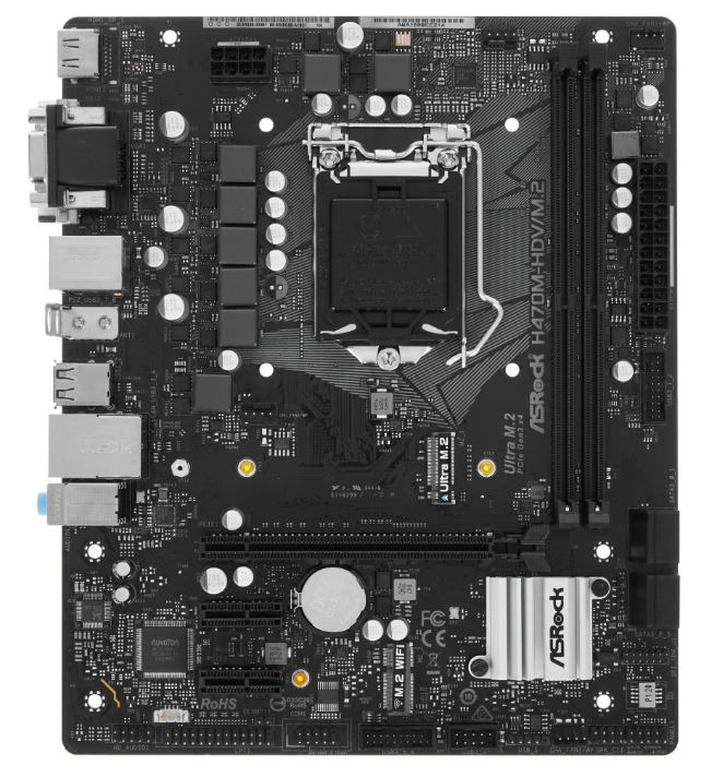 Материнская плата Socket 1200 ASRock H470M-HDV/M.2