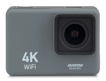 Экшн-камера Digma DiCam 810 серый