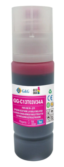 Чернила G&G 101M (GG-C13T03V34A) Magenta (для Epson L4150/4160/4167/6160/6170/6190 70мл)
