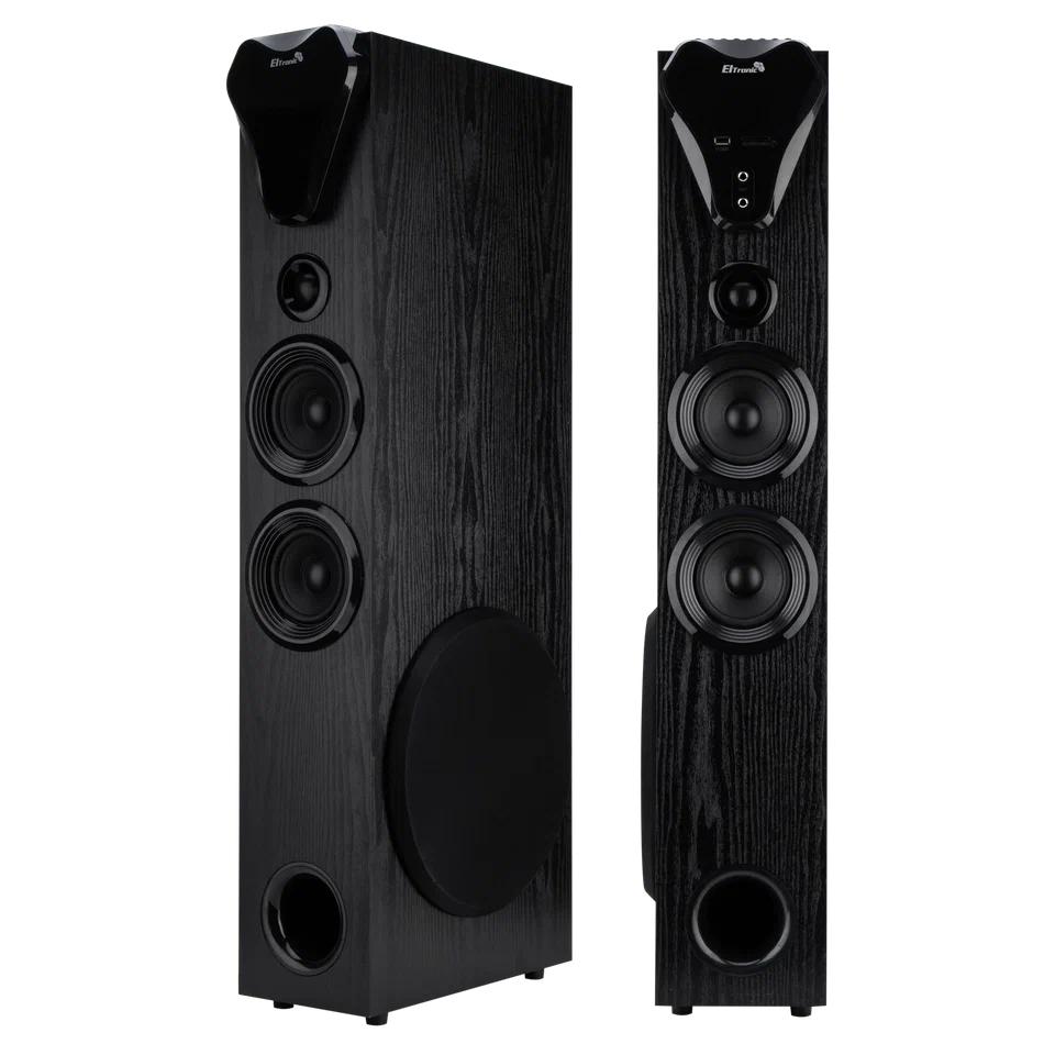 Акустика 2.0 ELTRONIC 20-80 HOME SOUND, 200Вт, МДФ, USB, SD, AUX, Bluetooth, Пульт Д/У, HDMI, черный