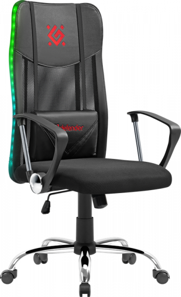 Кресло игровое Defender Totem, черный, подсветка