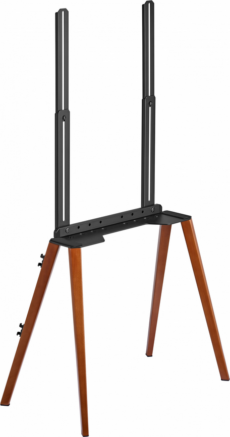 Подставка для телевизора Cactus CS-ST3644BKWN, 43-65", напольный, макс. 40кг, черный/орех