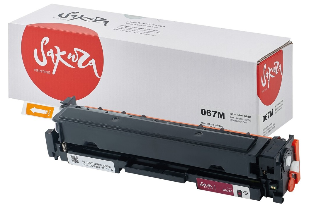 Картридж совместимый Sakura 067M пурпурный (i-SENSYS LBP631/LBP633/MF651/MF655/MF657)