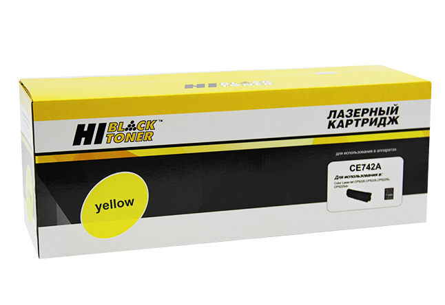 Картридж совместимый Hi-Black HB-CE742A (CLJ CP5220/ 5225/ 5225N/ 5225DN) Y, 7,3K