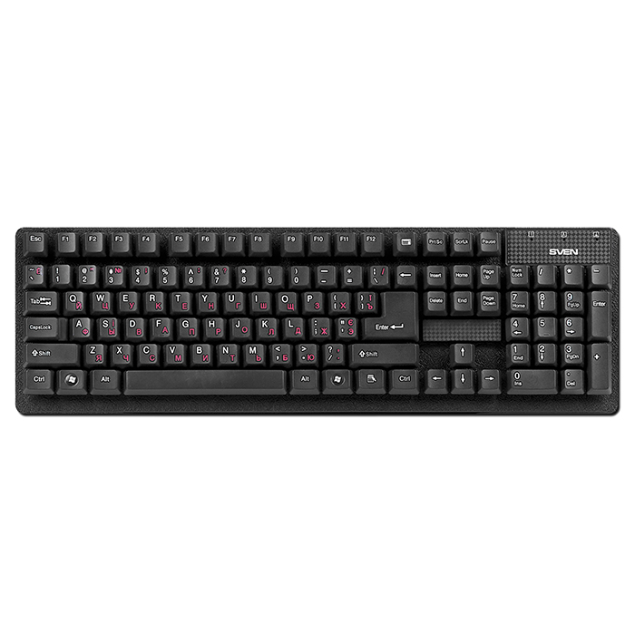 Клавиатура SVEN STANDART 301 BLACK USB