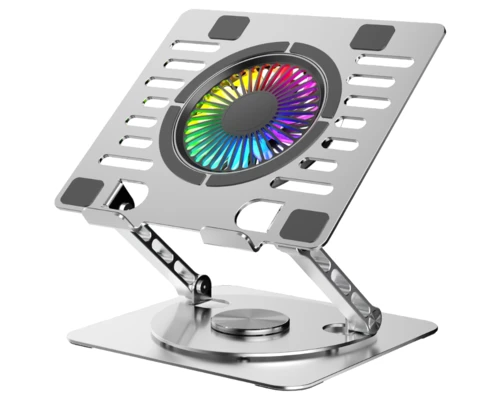 Охлаждающая подставка для ноутбука PANTEON CP-171R RGB Silver 10"-17", USB, 1 вентилятор