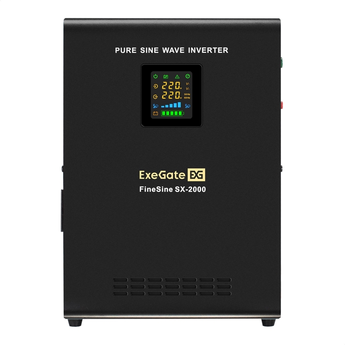ИБП (инвертор, синус) ExeGate FineSine SX-2000.LCD.AVR.2SH (SX-2000)