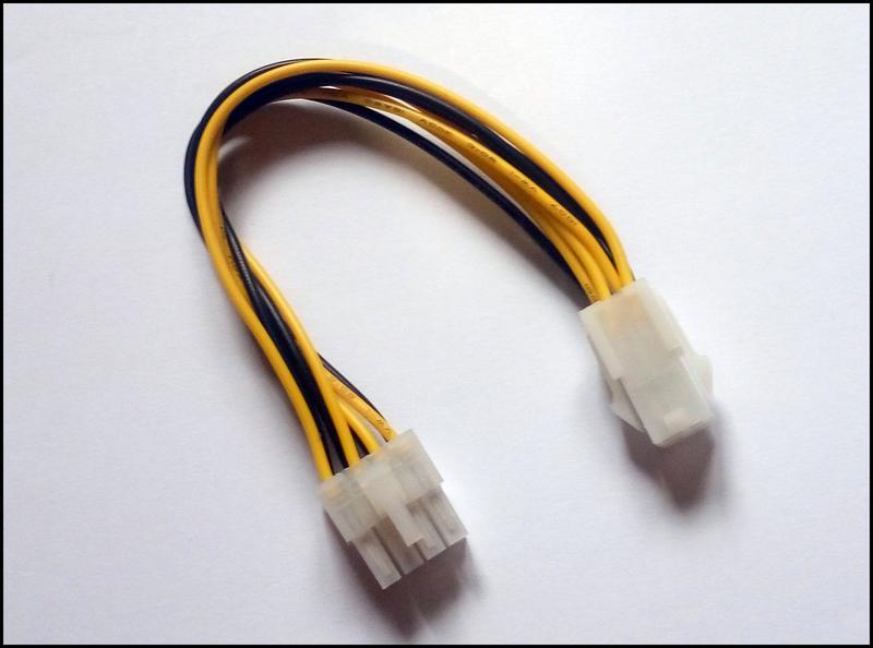 Переходник питания процессора 4 pin to 8 pin