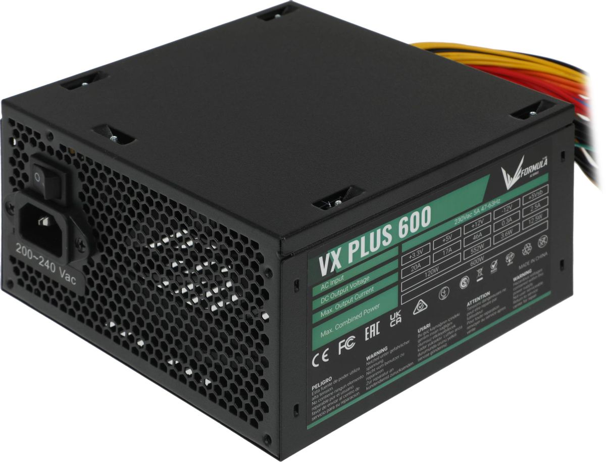 Блок питания 600W Formula VX-600 PLUS