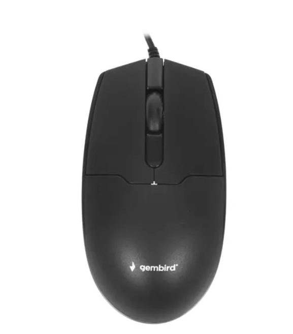 Мышь проводная Gembird MOP-425, черный, USB
