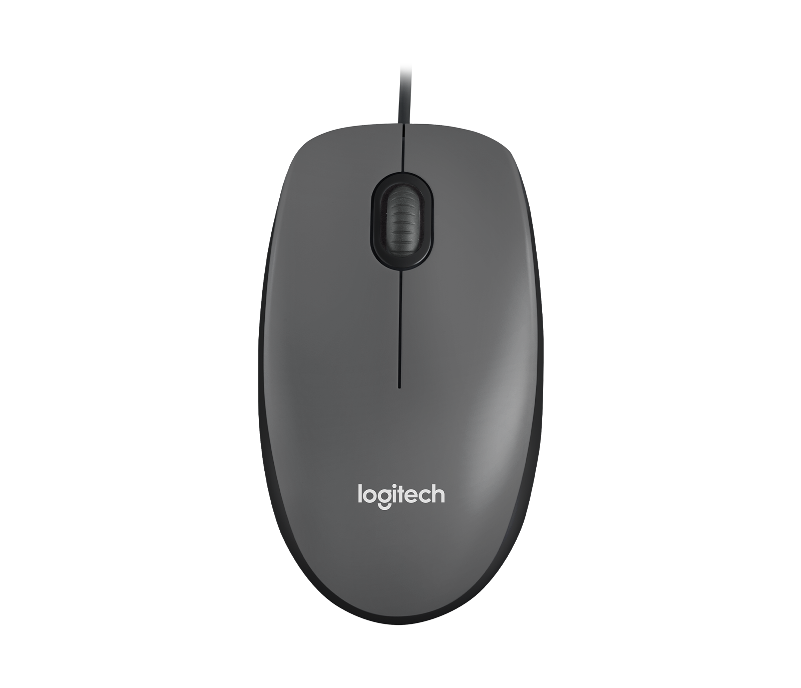 Мышь проводная Logitech M100, черный