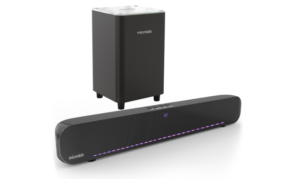Аудиосистема Microlab Rockbar500, саундбар с сабвуфером, Bluetooth, черный