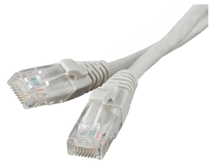 Патчкорд UTP Ripo T568B 4 пары кат.6, 30м, литой, многожильный (белый)