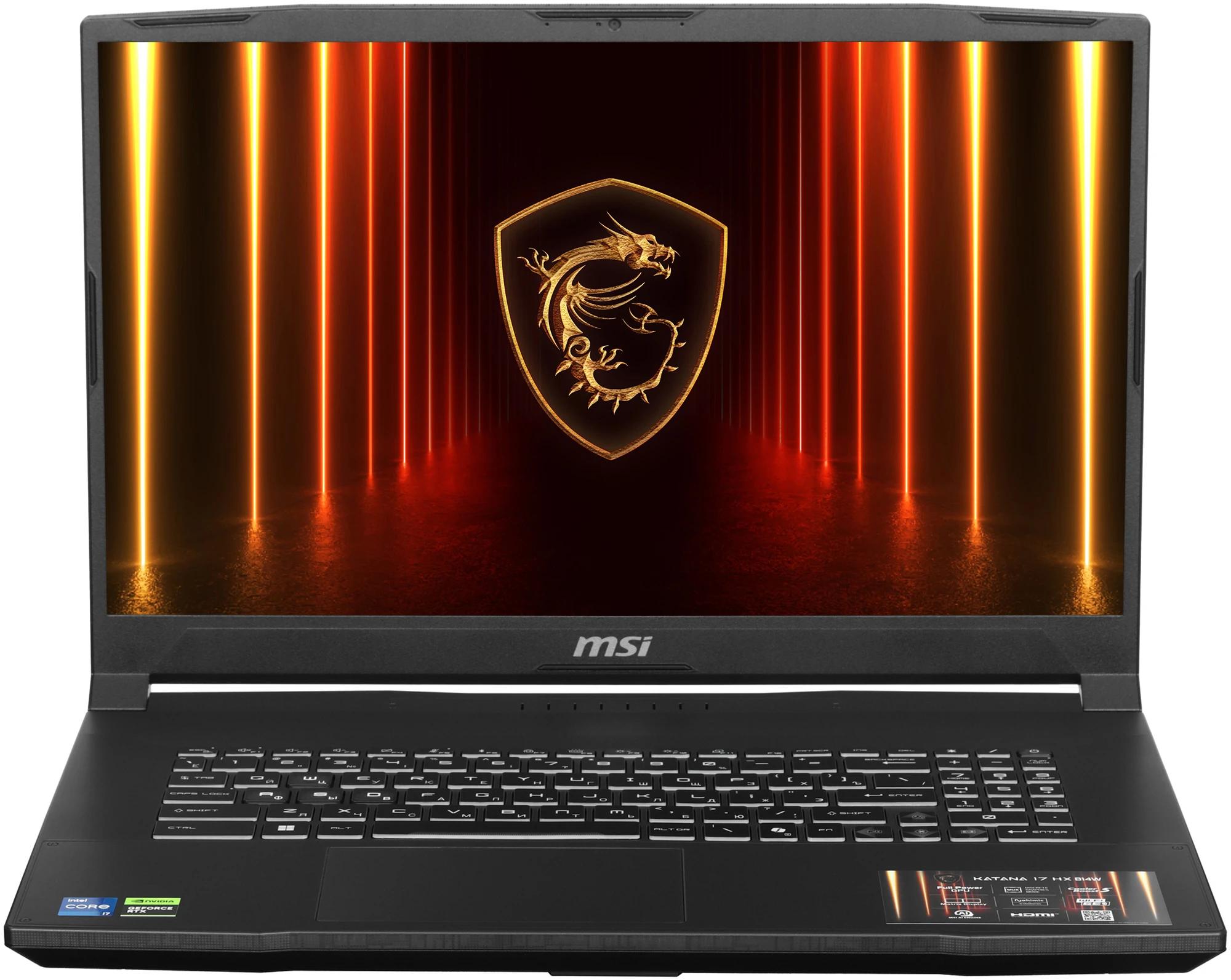 Ноутбук MSI Katana 15 HX B14WGK-226XRU, 15.6", i7-14650HX/32/1000/RTX5070, черный