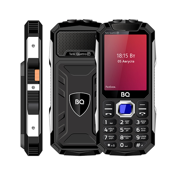 Мобильный телефон BQ-2817 Tank Quattro Power Black Quattro SIM
