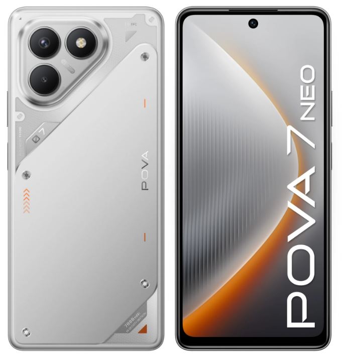 Смартфон Tecno Pova 7 Neo 8/128Gb, серебристый