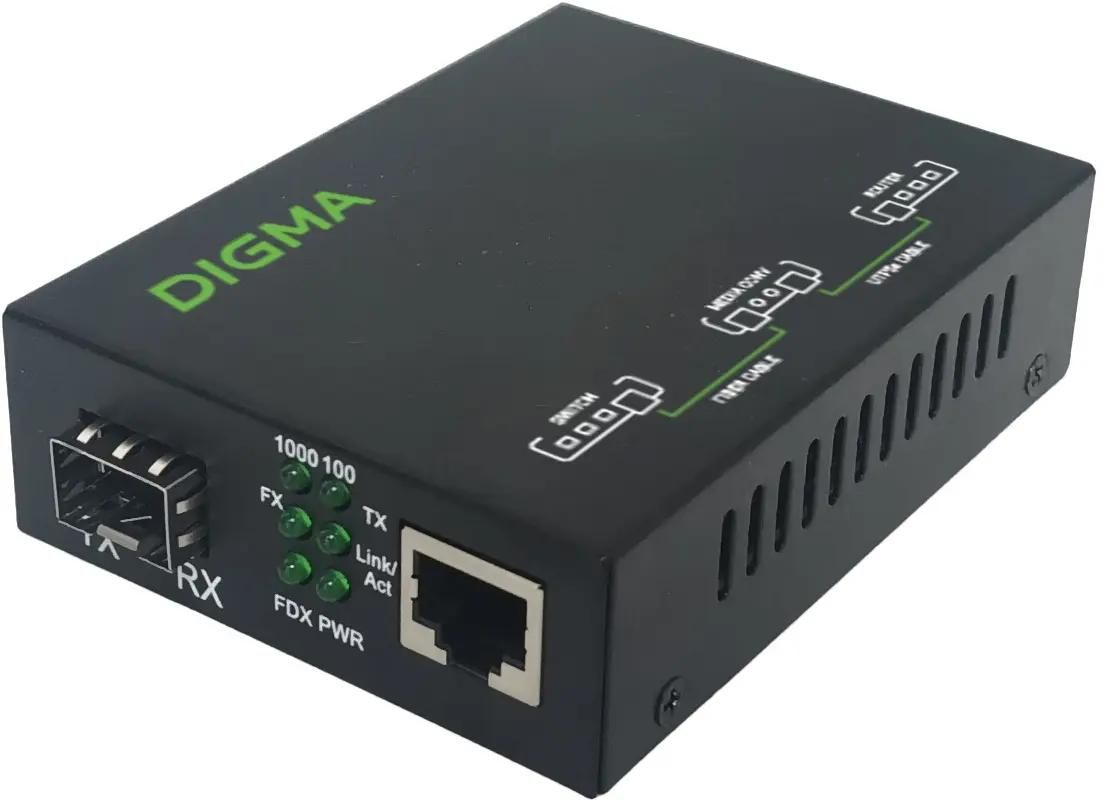 Медиаконвертер Digma DMC-1G-SFPL