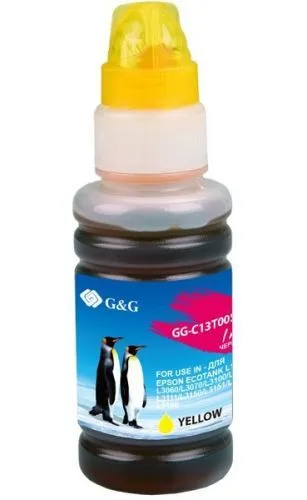 Чернила G&G GG-C13T00S44A желтый (для Epson L1110, L3151,L3100, L3101, L3110, L3150 70мл)