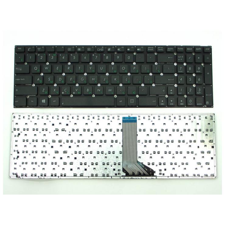 Клавиатура для ноутбука Asus X551M, F551, D550, R505, R512, R515, TP550L, TP550L, черная без рамки,