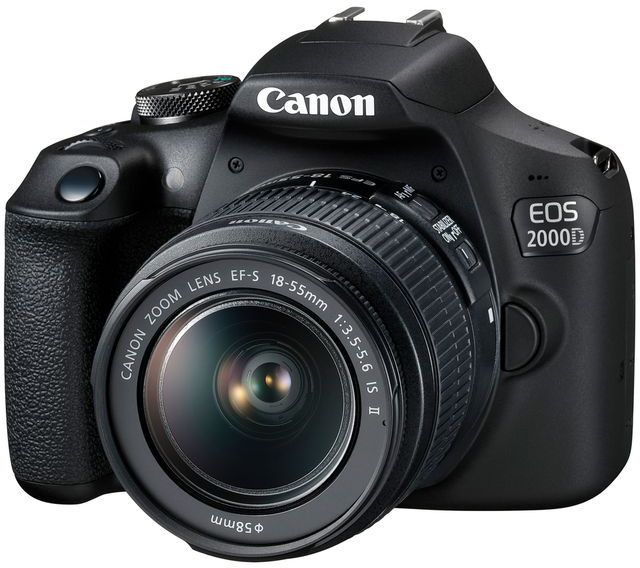 Зеркальный фотоаппарат Canon EOS 2000D KIT черный 24.1Mpix 18-55mm DC черный