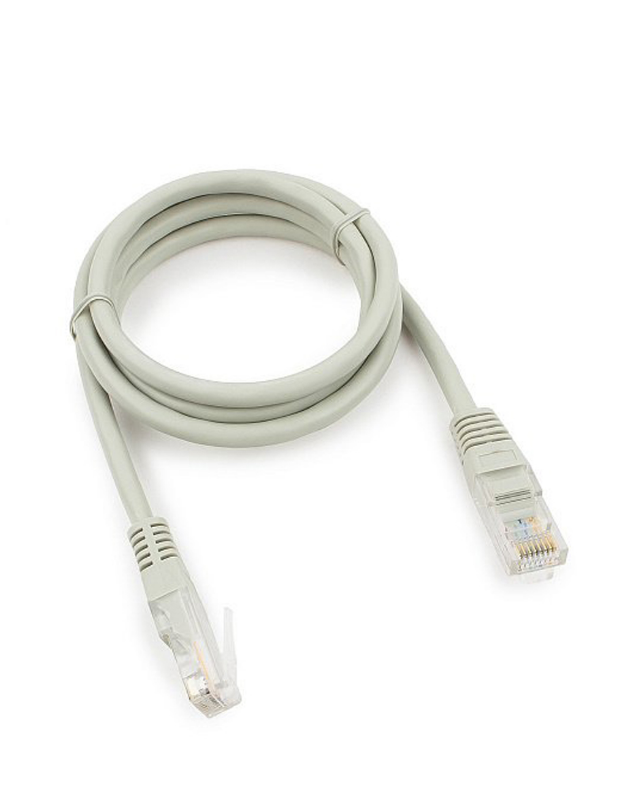 Патчкорд UTP Ripo T568B 4 пары кат.6, 10м, литой, многожильный (серый) 003-300162