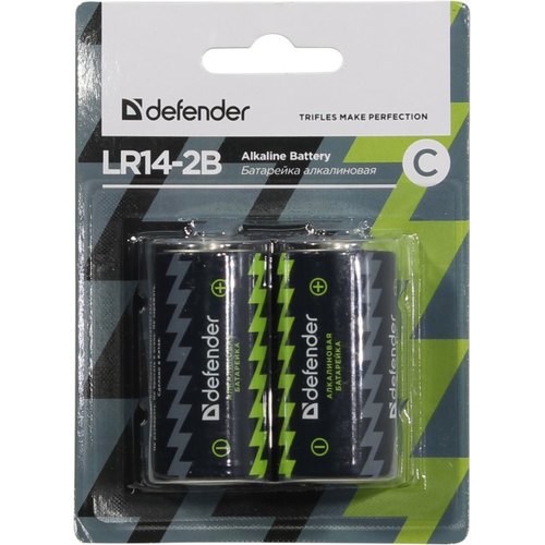 Батарейка Defender LR14-2B С 2шт