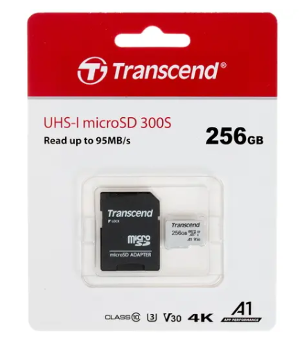 Карта памяти MicroSDXC UHS-I U3 Card 256Gb Transcend ( с адаптером)