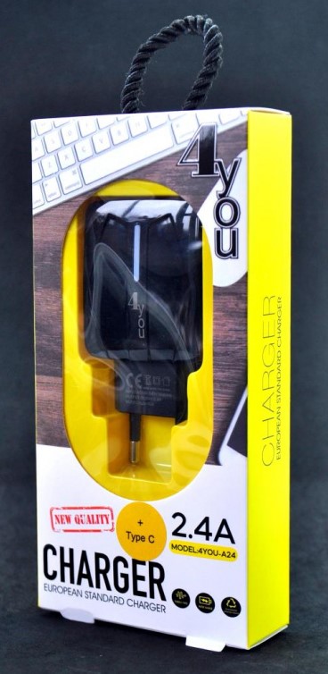 СЗУ 4You A24 2400mA + TypeC Snake