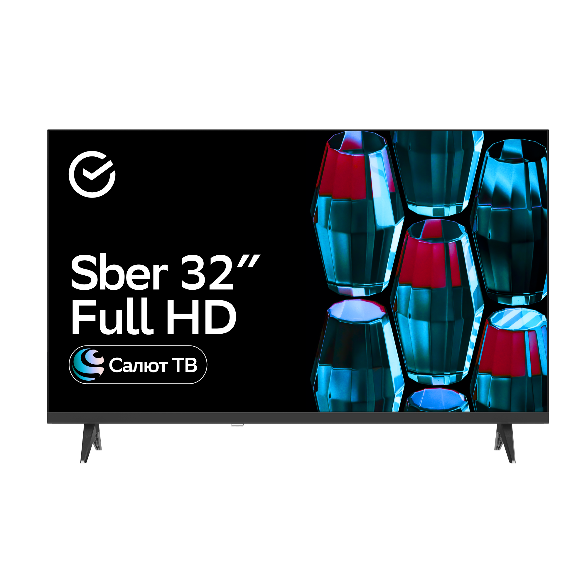 Телевизор 32" Sber SDX 32F2139 черный
