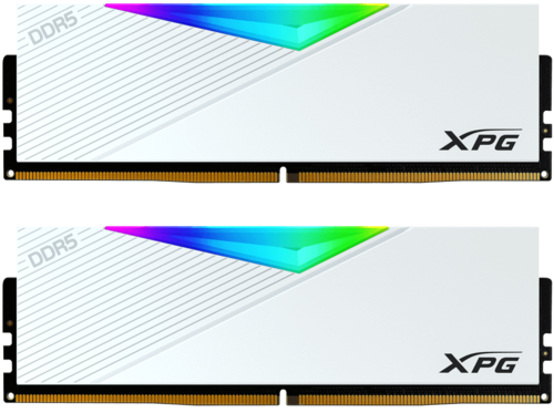 Комплект модулей памяти DDR5 2x16Gb ADATA XPG Lancer RGB (AX5U6000C3016G-DCLARWH) белая