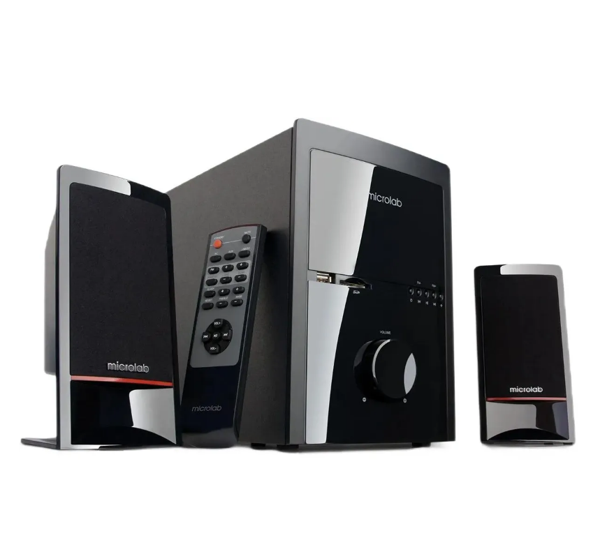 Акустика 2.1 Microlab M-700U, FM, USB/SD, ПДУ, черный