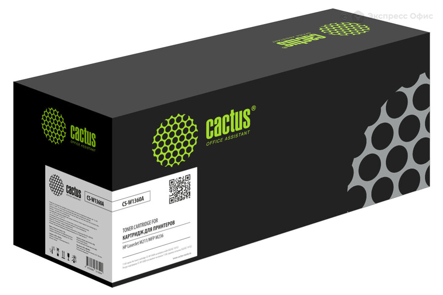 Картридж совместимый Cactus 136A CS-W1360A W1360A для HP LaserJet (M211d/209/233/234), 1150k
