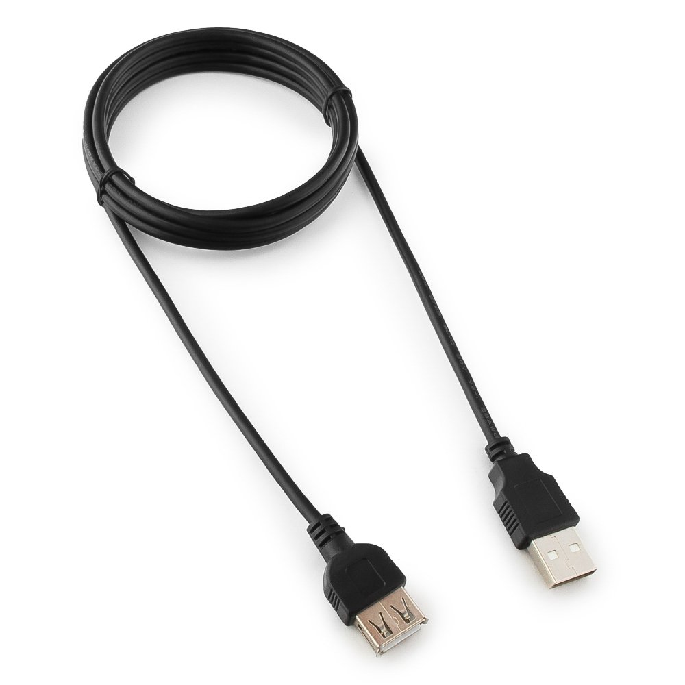 Кабель-удлинитель AM-AF, 1.8m, USB 2.0, Cablexpert CC-USB2-AMAF-6B-N, черный