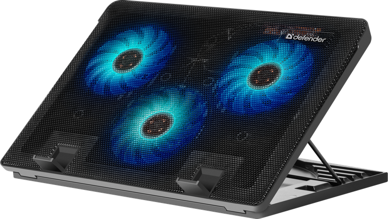 Охлаждающая подставка для ноутбука Defender NS-501 17", 2 USB, 3 вентилятора
