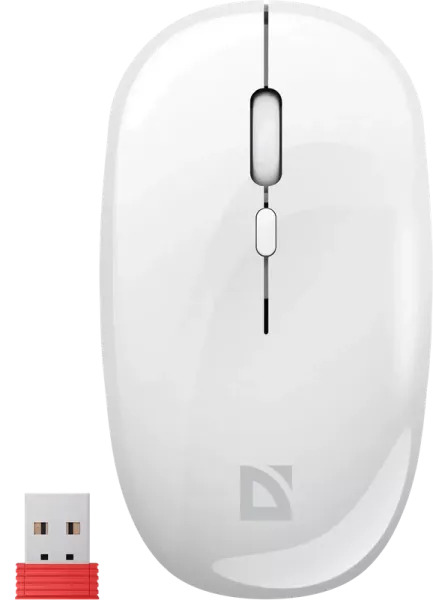Мышь беспроводная Defender Calessa MB-252, 2.4G+BT, белый