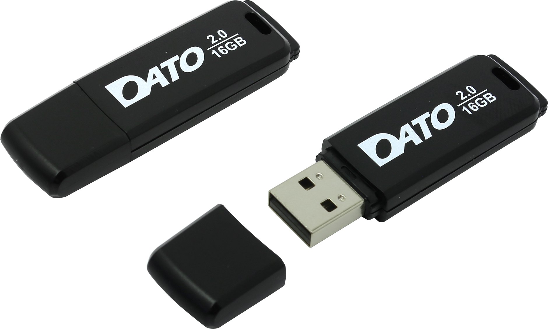 Флеш накопитель 16Gb USB 2.0 Dato DB8001K черный